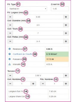 Calculateur de résistance
